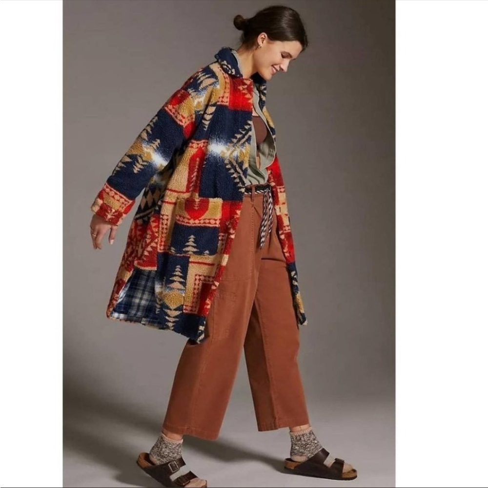 Anthropologie Pilcro Sherpa Duster